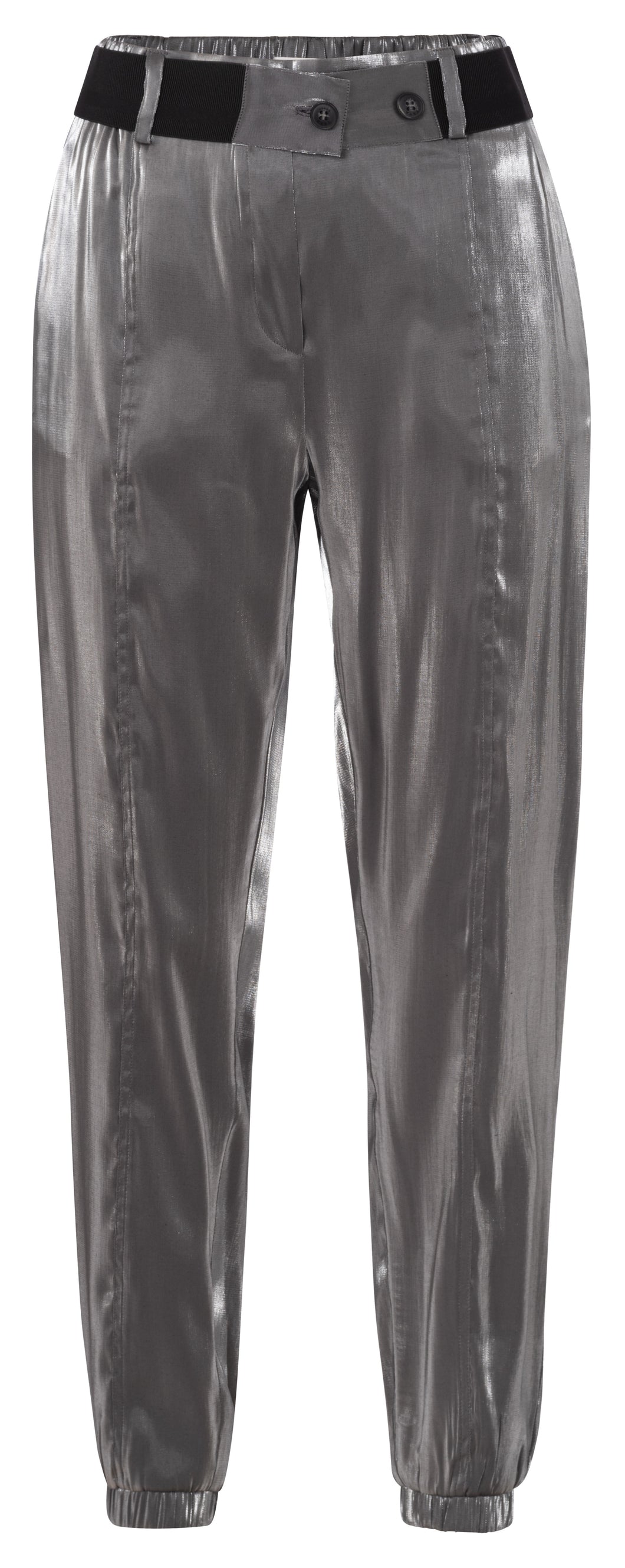 Woven metallic pants Yaya the Brand