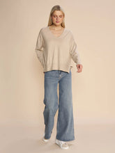 Load image into Gallery viewer, Tani V-neck knit Mos Mosh