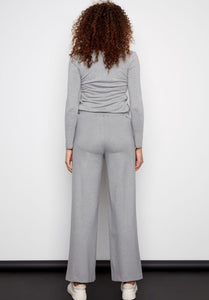 Amiri grey ponte wide-leg pant - I Love Tyler Madison