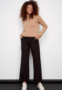 Roxanne solid lt ponte wide leg pant - I Love Tyler Madison