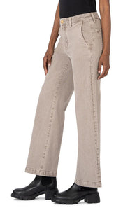 Meg High Rise Fab ab Wide Leg slash