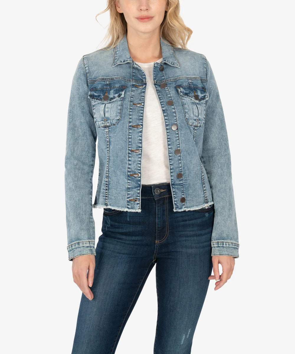 Kara Jacket Frayed Hem Kut