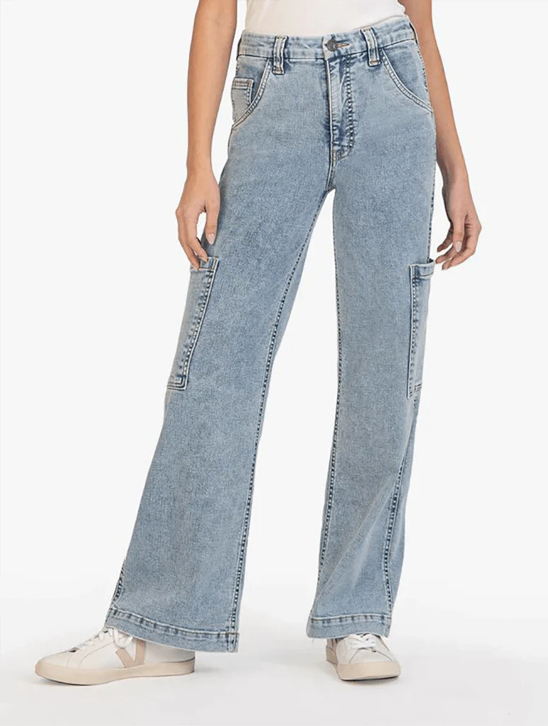 KUT from the Kloth Sienna High Waist Wide Leg Jeans