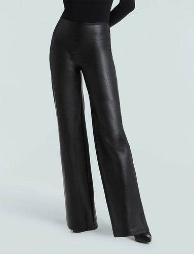 Faux Leather Wide leg Pants Commando