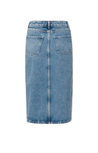 Load image into Gallery viewer, Denim midi skirt Yaya the Brand