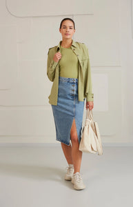 Denim midi skirt Yaya the Brand