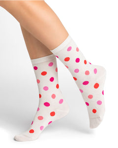 Dots Pattern Socks Bleuforet