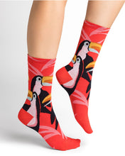 Load image into Gallery viewer, Toucans Pattern Socks Bleuforet