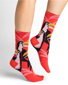 Toucans Pattern Socks Bleuforet