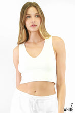 Load image into Gallery viewer, Plunge V Neck Crop Top NS7829